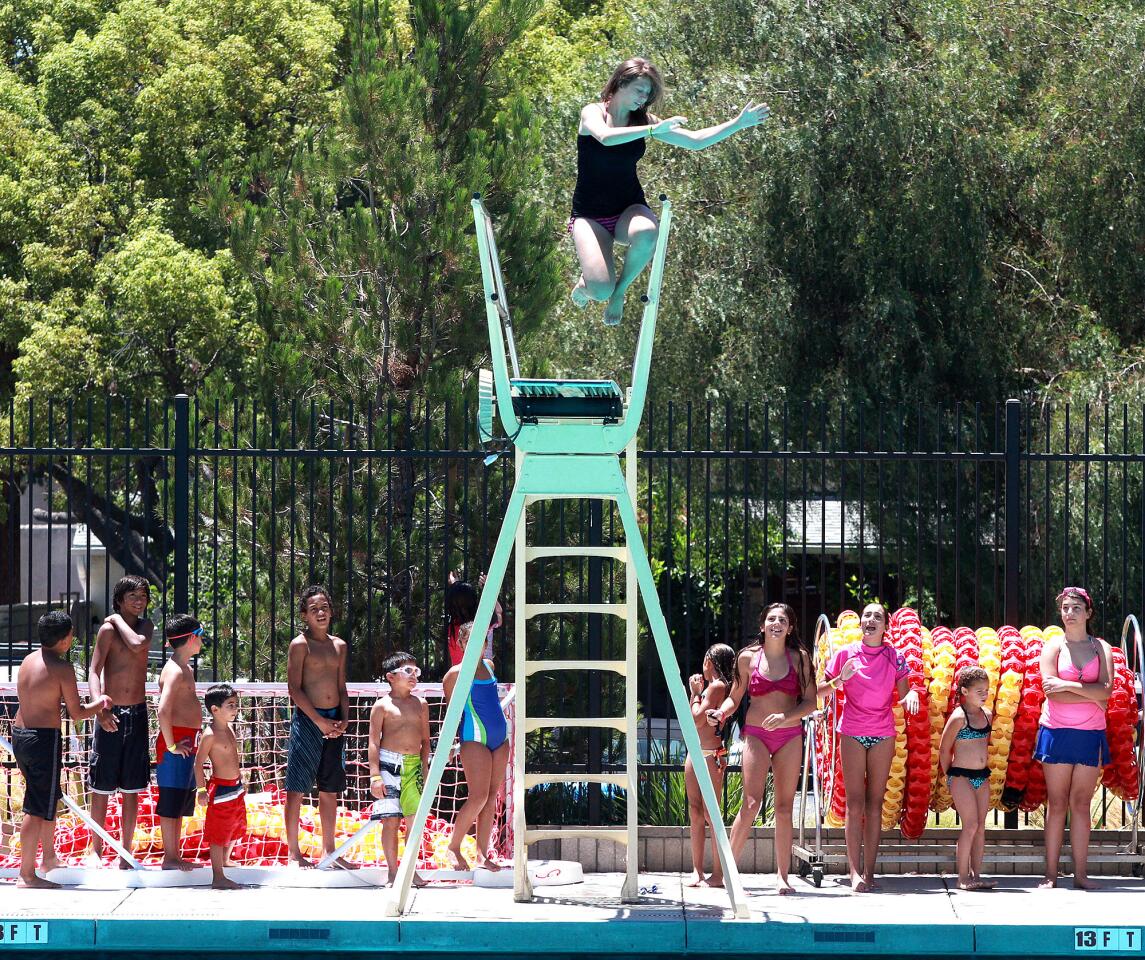 Photo Gallery: Hot day at Verdugo Aquatic Center in Burbank