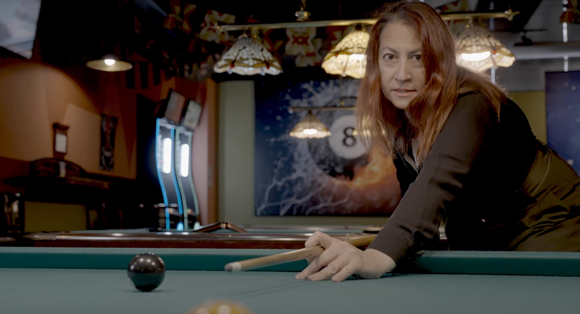 A screenshot from Laura Friedman's "Pool" digital ad.