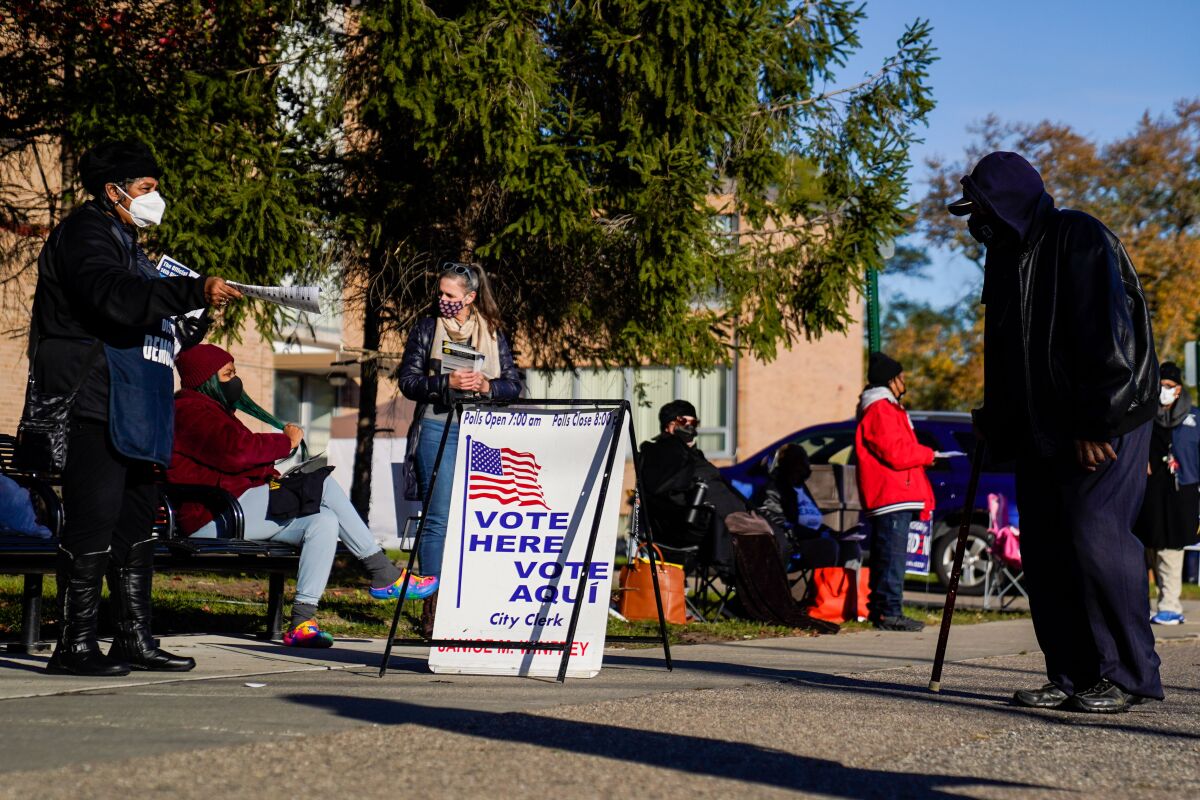 Detroit voters show up on election day