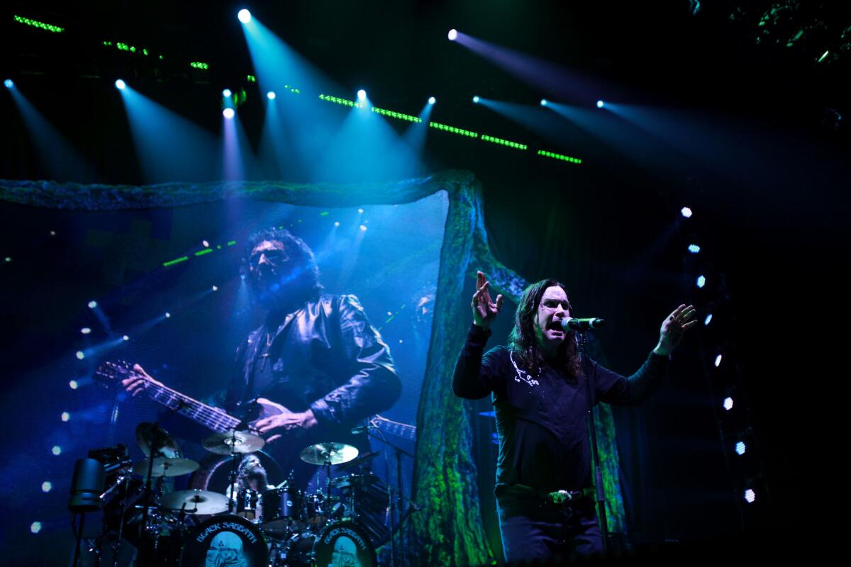 Black Sabbath, seen in concert at the L.A. Sports Arena in September, announced Thursday that it will tour again in 2014, and play the Hollywood Bowl in April.