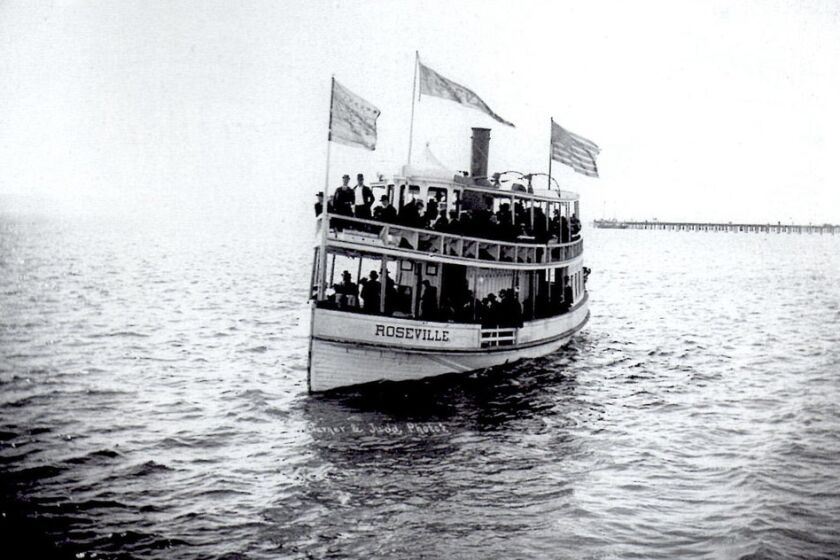The Roseville ferry provided public transportation on San Diego Bay to and from Point Loma.