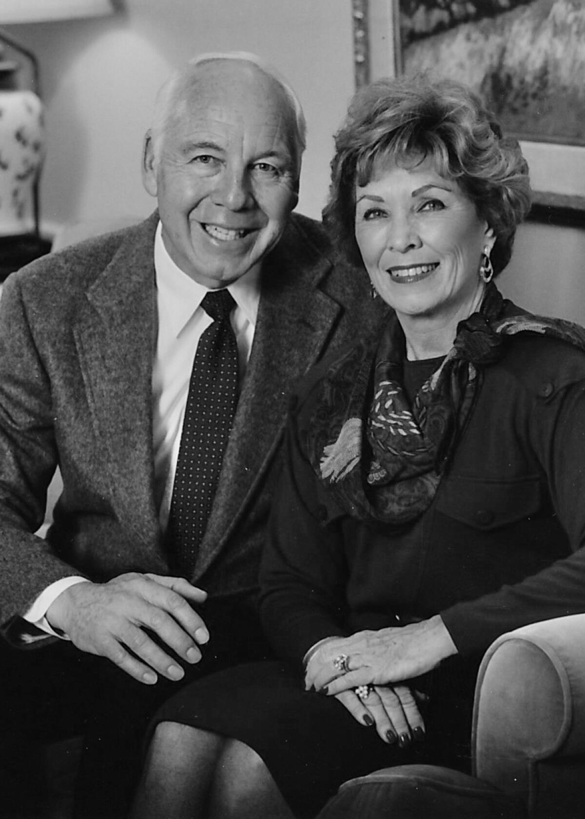 Bob and Marion Wilson of Rancho Santa Fe in 1991. Bob died in January and Marion died in 2020.