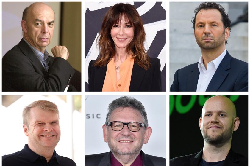 six top music executives