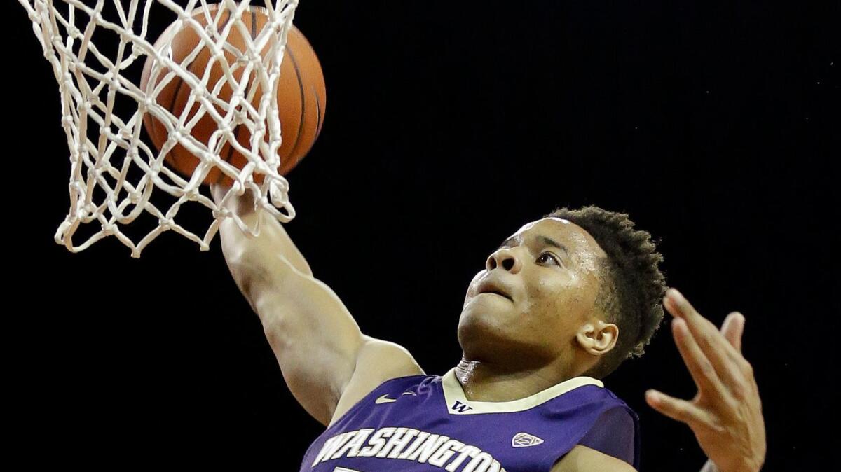 Washington's Markelle Fultz is considered one of the best two point guards in the upcoming NBA draft.