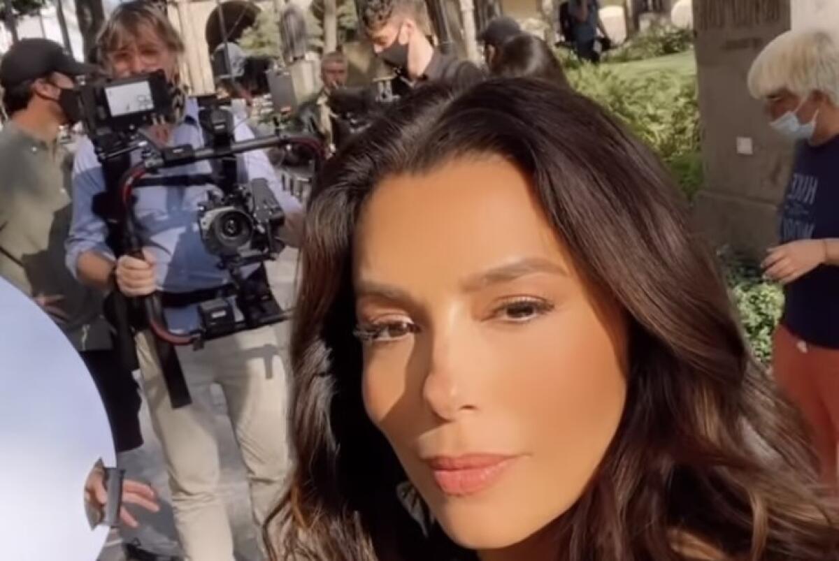 Eva Longoria estuvo en el centro de Guadalajara.