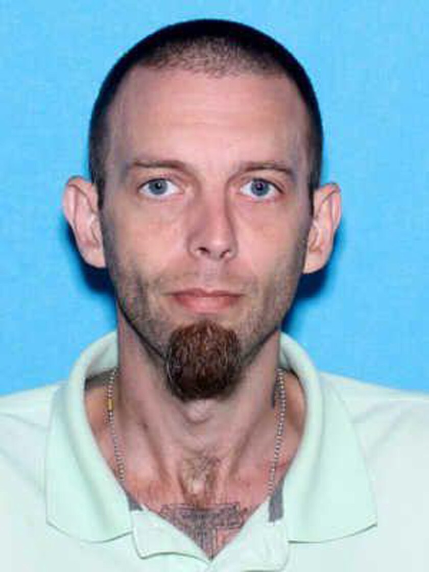 This photograph released by the Jefferson County Sheriff's office in Birmingham, Ala., shows Preston Chyenne Johnson, who was charged with capital murder in the fatal shooting of a police officer on Wednesday, Feb. 5, 2020. Authorities said an officer from the town of Kimberly was fatally wounded during a vehicle pursuit. (Jefferson County Sheriff's Office via AP)