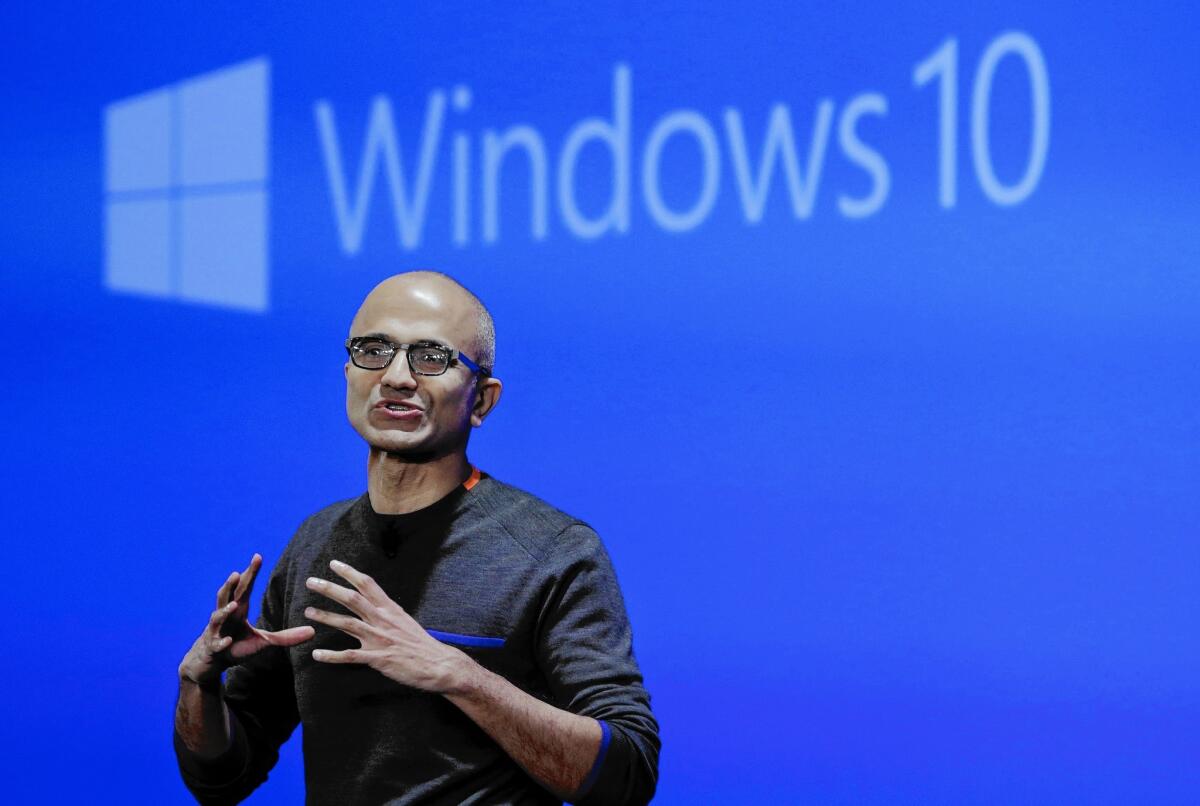 “We want to move from people needing Windows to choosing Windows, to loving Windows,” says Microsoft Chief Executive Satya Nadella.