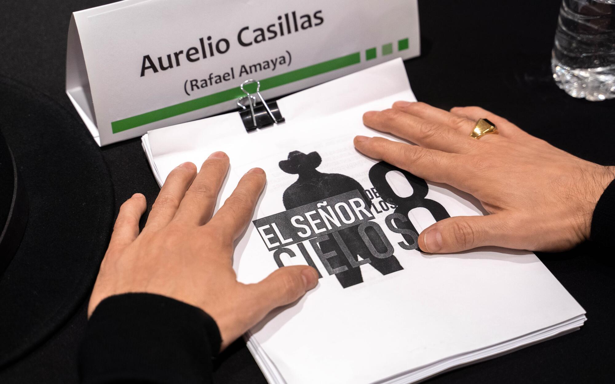 Rafael Amaya recibió su libreto con los detalles de lo que será la "resurrección" de Aurelio Casillas.