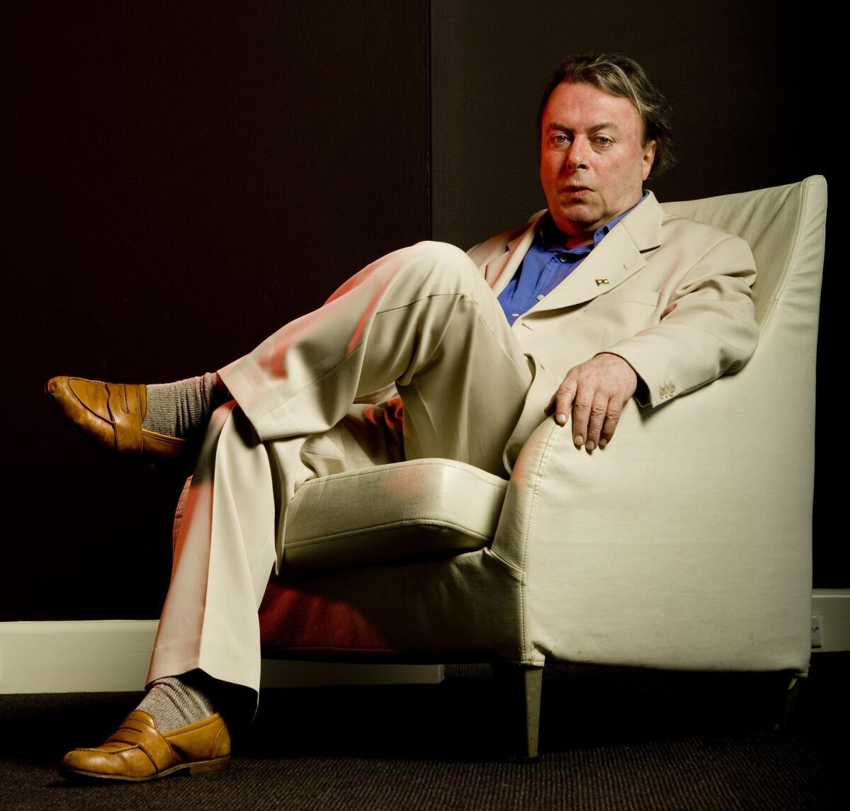 Author Christopher Hitchens in 2010. His influential book "God Is Not Great: How Religion Poisons Everything" was published in 2007.