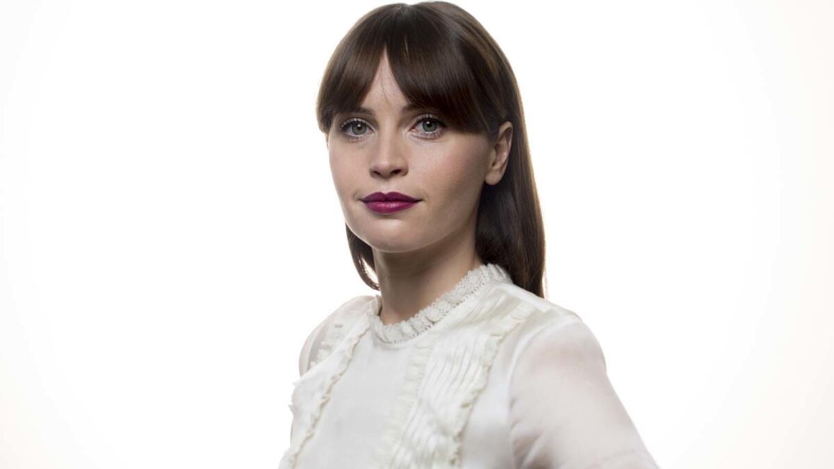 Felicity Jones of "Rogue One: A Star Wars Story."