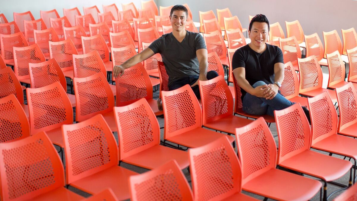 George Ruan and Ryan Hudson co-founded Honey in 2012 and now oversee 100 employees.