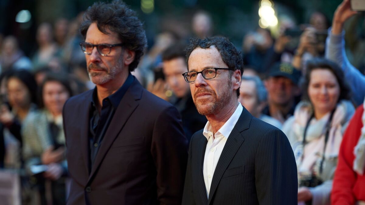 Joel and Ethan Coen arrived at the premiere of "The Ballad of Buster Scruggs" at The BFI London film festival in October.