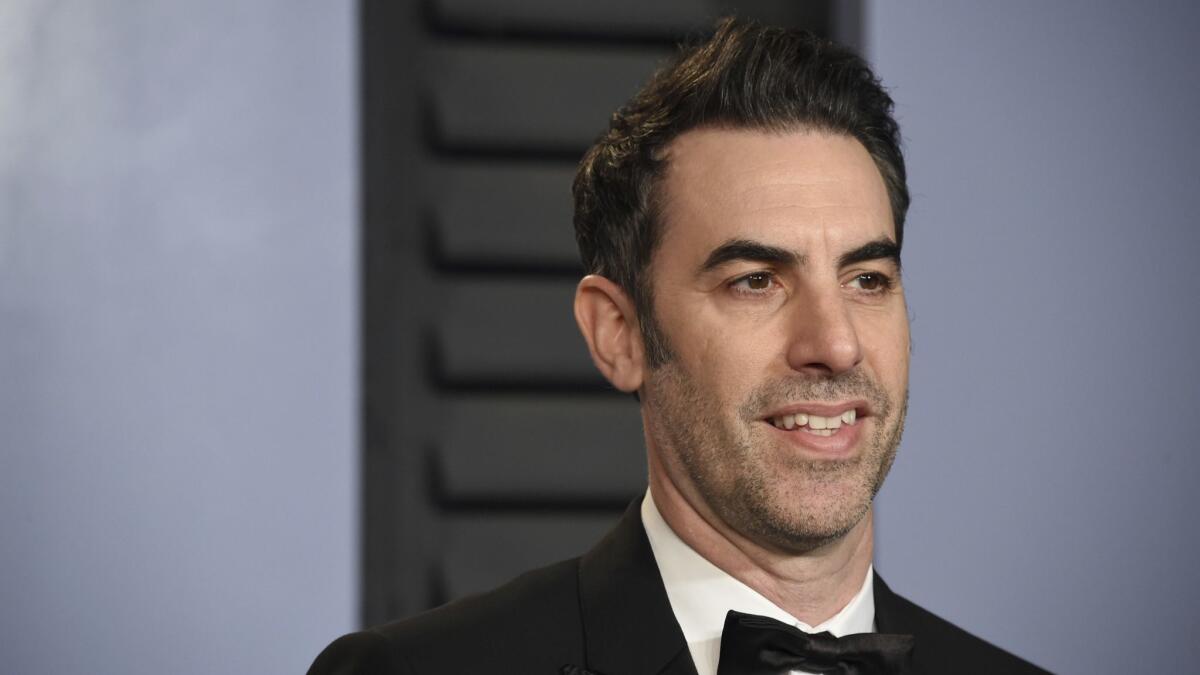 Sacha Baron Cohen was nominated for a Golden Globe on Thursday morning for his performance in "Who Is America?"