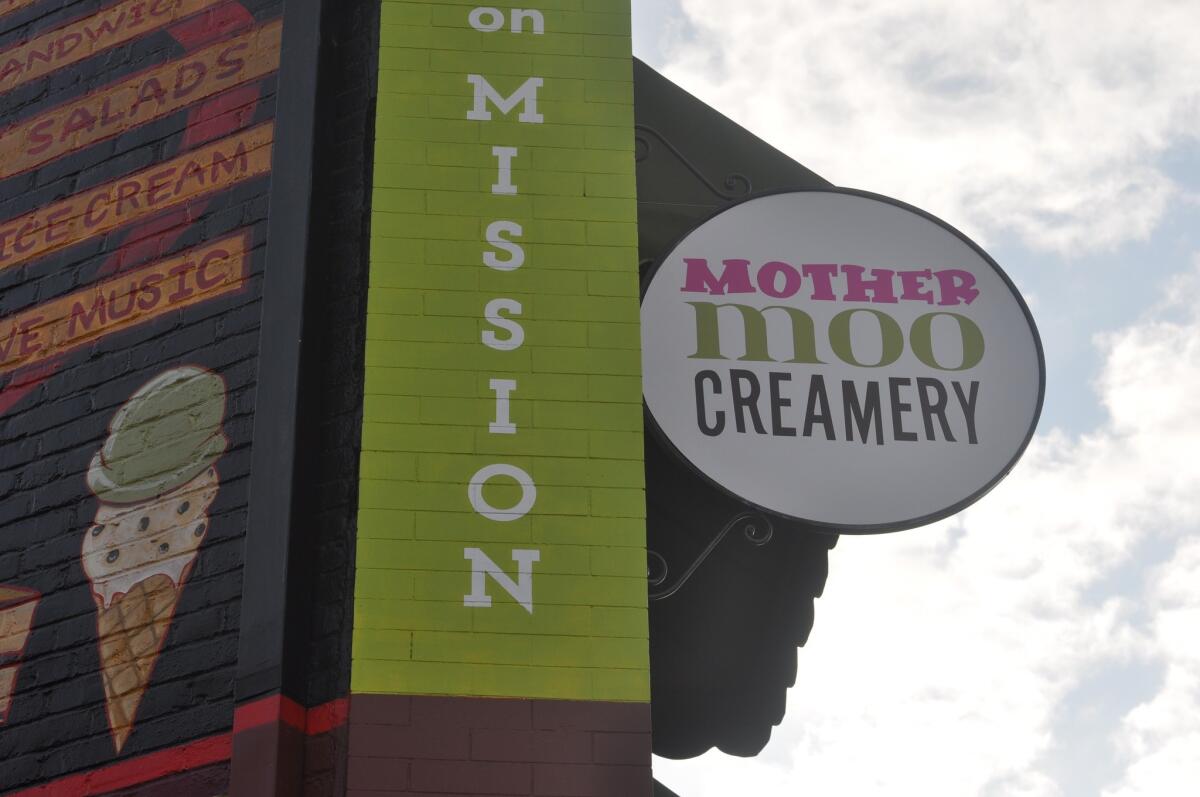 The Moo on Mission, now serving ice cream in the old Buster's location in South Pasadena.