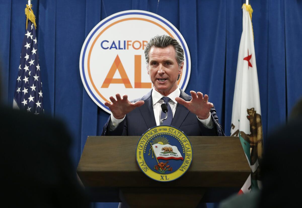 California Gov. Gavin Newsom 