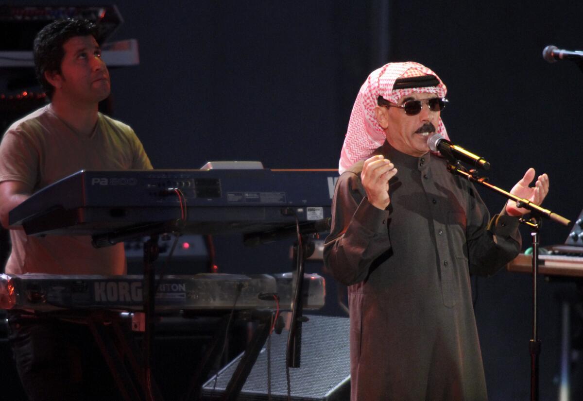 Omar Souleyman performs at the Hollywood Bowl in 2012.