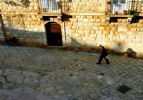 The ancient streets of Brindisi, in the Puglia region of southern Italy.