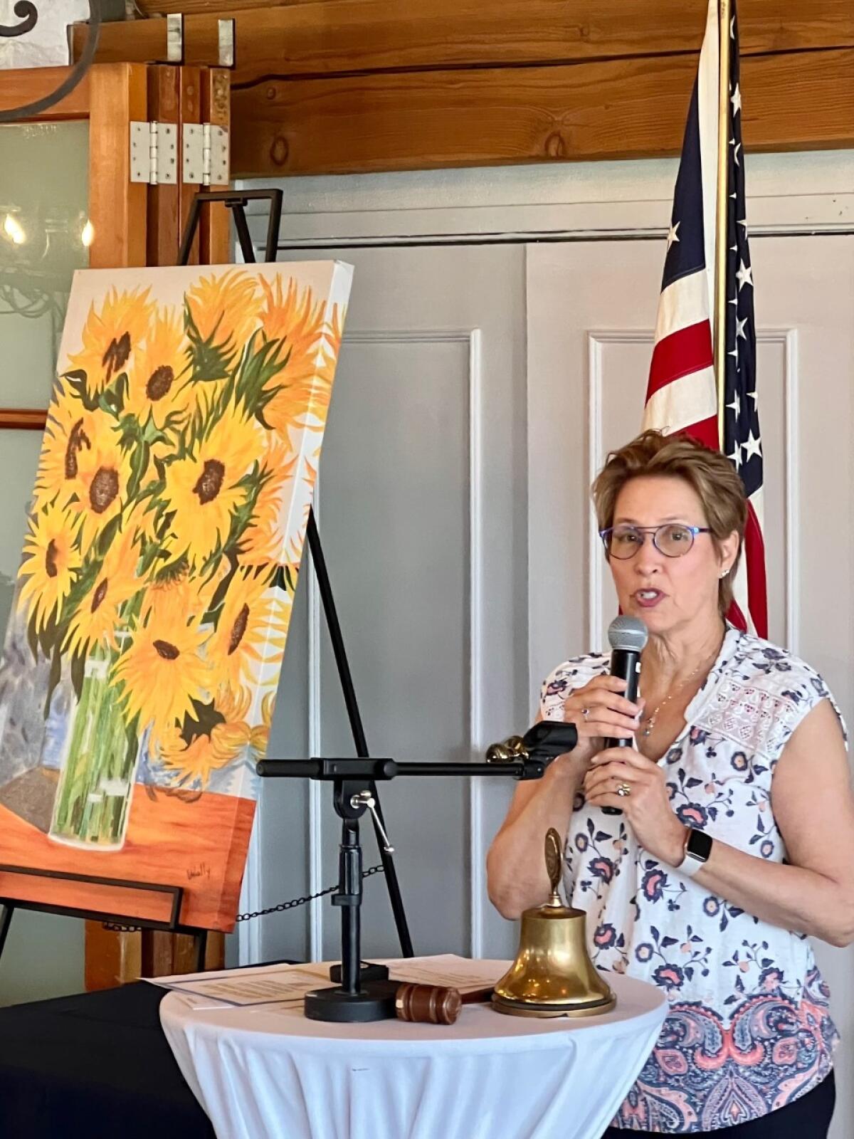 RSF Rotary President Elizabeth Christiansen