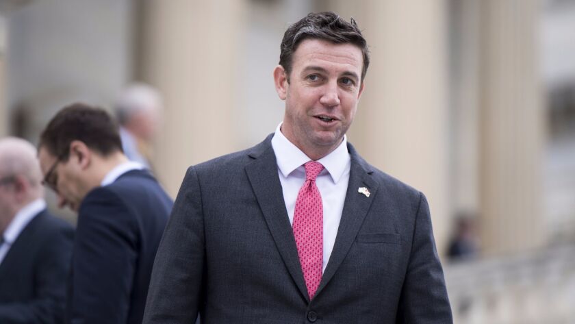 Rep. Duncan D. Hunter, R-Alpine, leads the way in fundraising in closely watched East County congressional race.