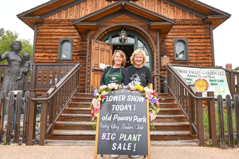 Lisa Blank (chair, Decorating Committee), left, and Rosemary Anderson (Flower Show co-chair and PVGC historian).