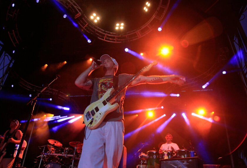 Miles Doughty (center) and the veteran San Diego band Slightly Stoopid are one of the headlining acts at this weekend's three-day debut edition of the multi-million-dollar Wonderfront Music & Arts Festival.