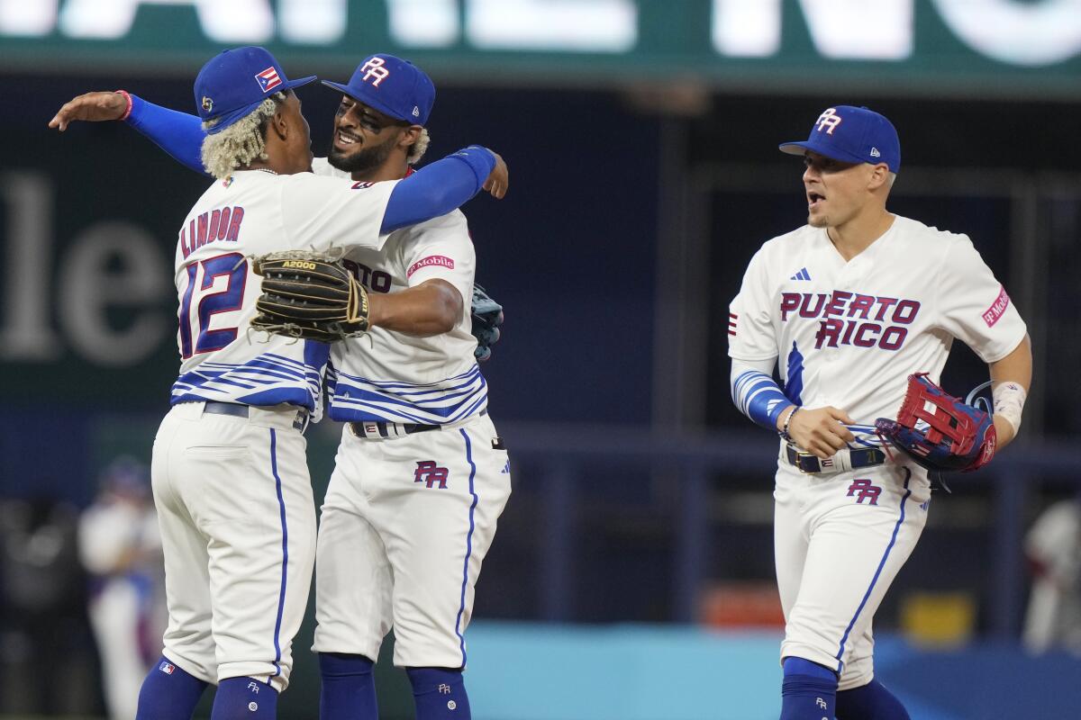 Puerto Rico inicia el Clásico Mundial con triunfo Los Angeles Times