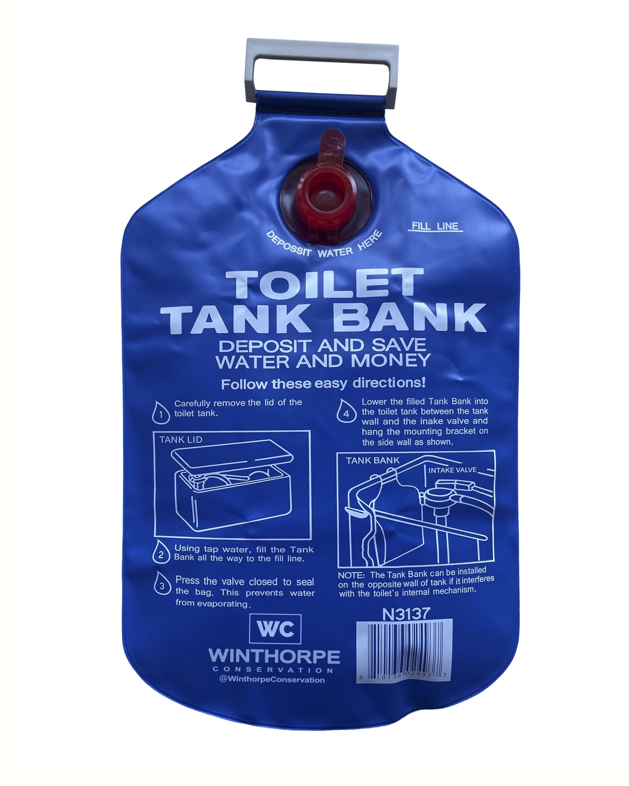 A water-conserving tank insert - 3 pack from Toilet Tank Bank/Winthorpe Conservation 