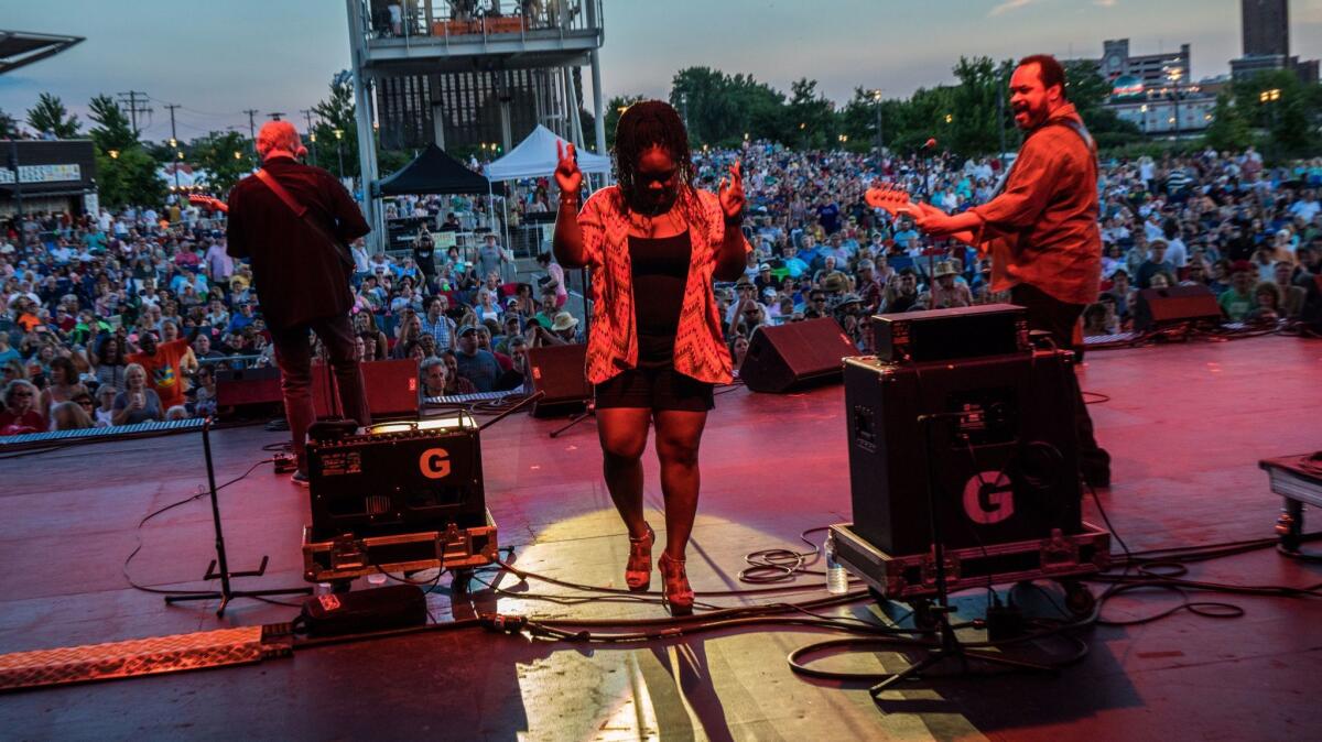 Shemekia Copeland at Blues on the Fox festival.