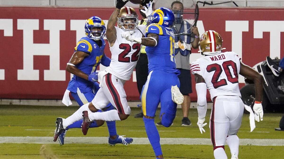 49ers shut down Rams, remind them winning NFC West is hard - Los Angeles  Times