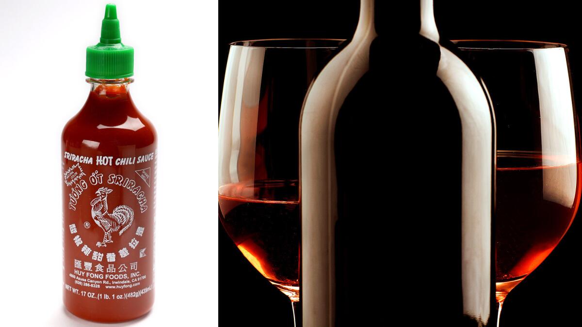 Vintage Enoteca, a wine bar and restaurant in Hollywood, is hosting a wine tasting with Sriracha food pairings.