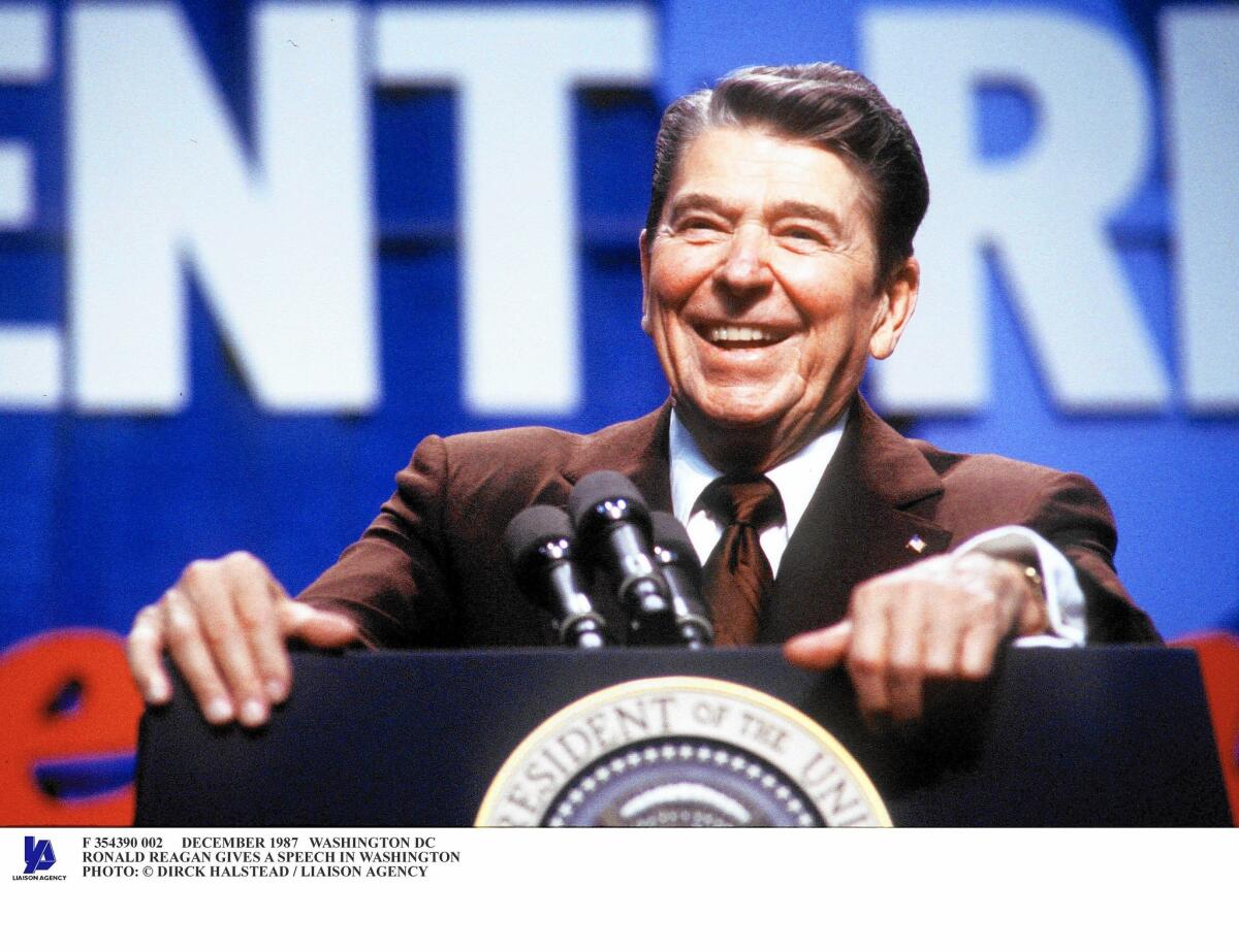 President Reagan in 1987. The former president would probably wish he could run in this scattered field.