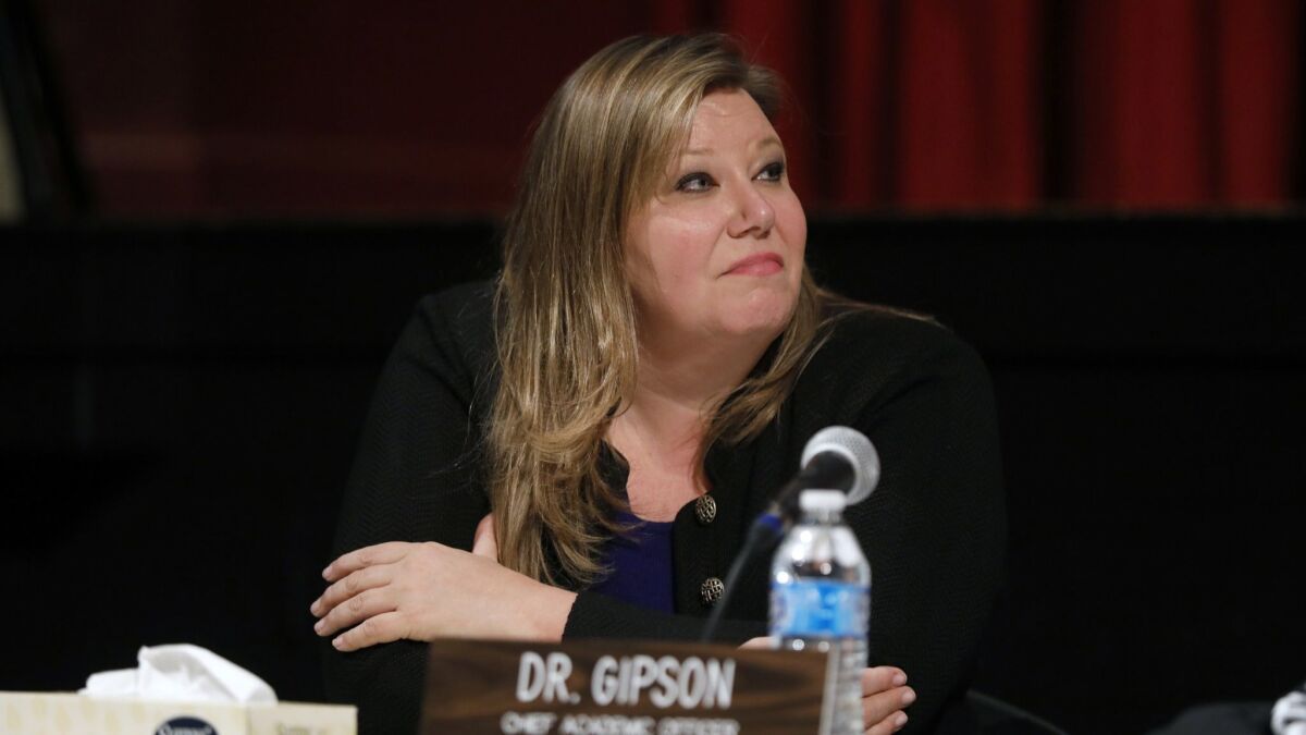 Another possible name to fill the superintendent post? of L.A. Unified Chief Academic Officer Frances Gipson.
