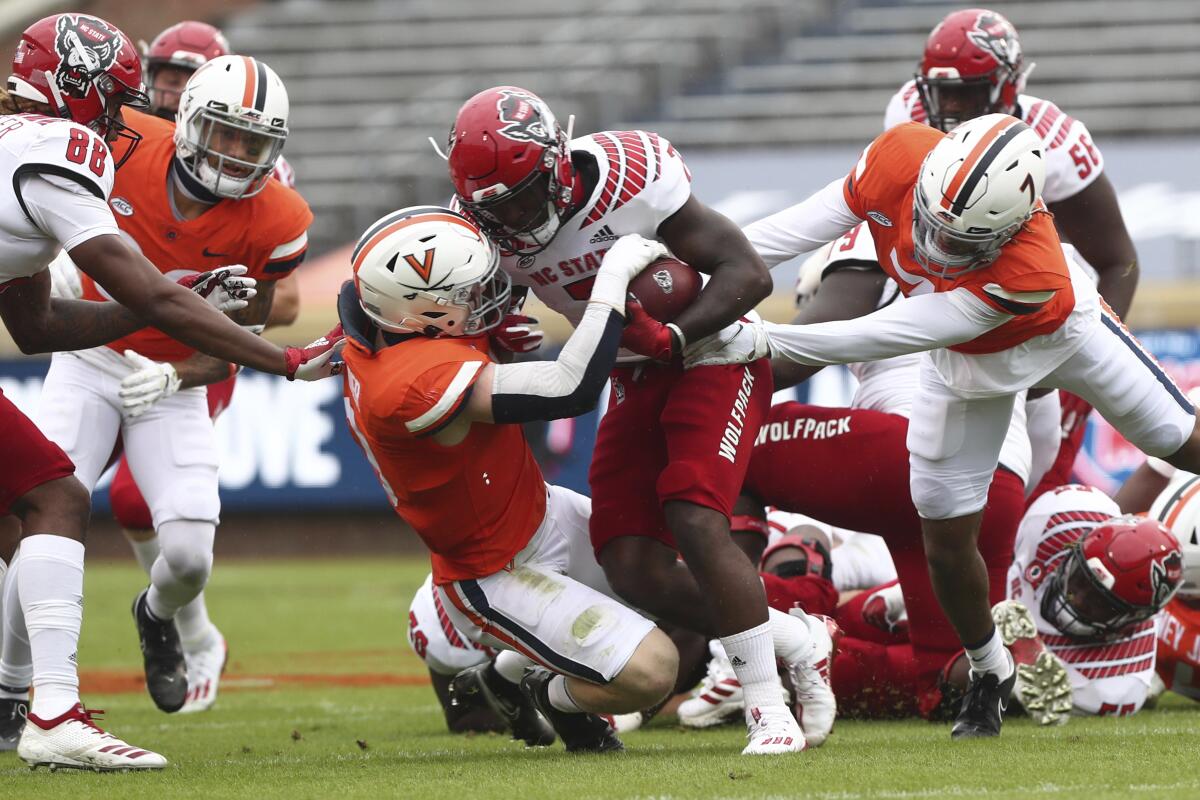 Leary, Knight lead Wolfpack past Virginia, 38-21 - The San Diego  Union-Tribune