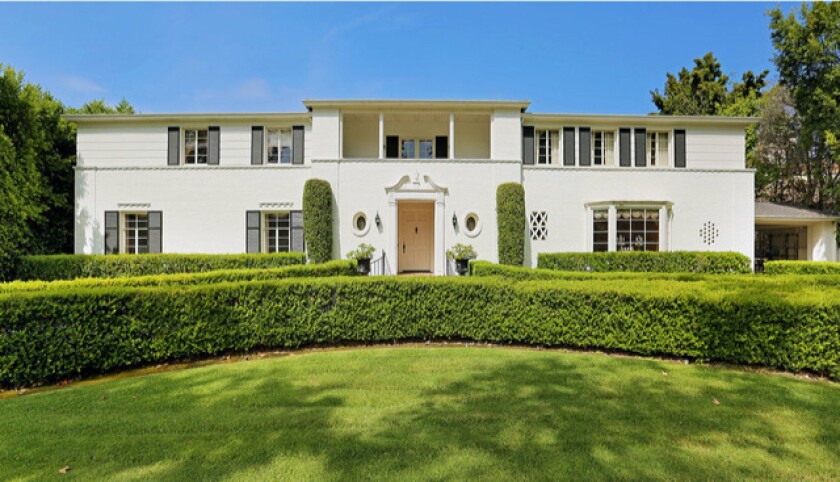 Colonial Revival-style home once owned by Ronald Reagan and Jane Wyman 