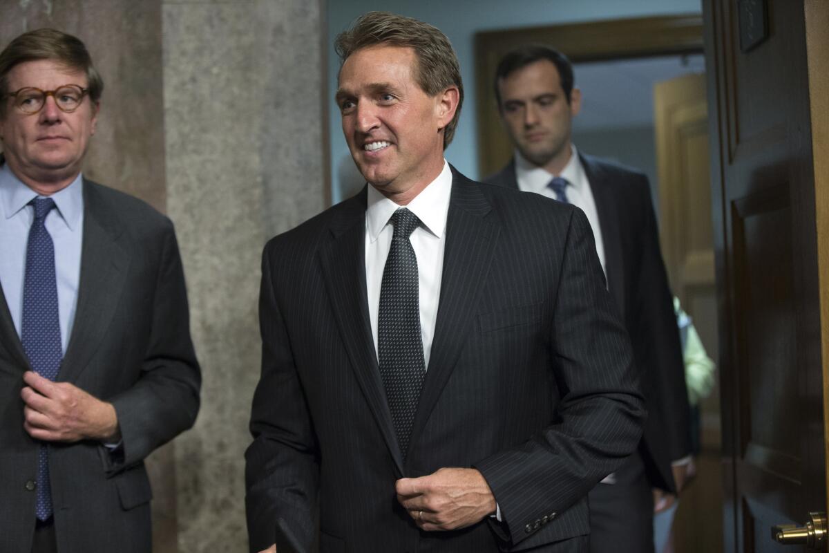 Sen. Jeff Flake (R-Ariz.) has announced that he will not vote in favor of the Iran nuclear deal.