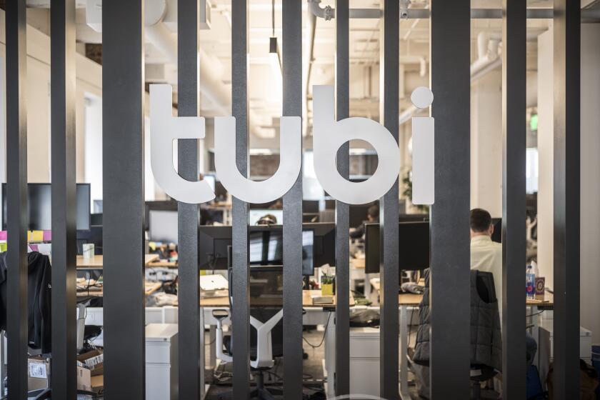 SAN FRANCISCO, CA APRIL 26, 2019 -- Farhad Massoudi, CEO of Tubi, poses at the company's San Francisco headquarters. Tubi has the largest library of free movies and TV shows. While some large companies have bet big on building businesses around paid subscriptions, a growing number of firms are betting on ad-supported streaming services.. (David Butow/For The Times)