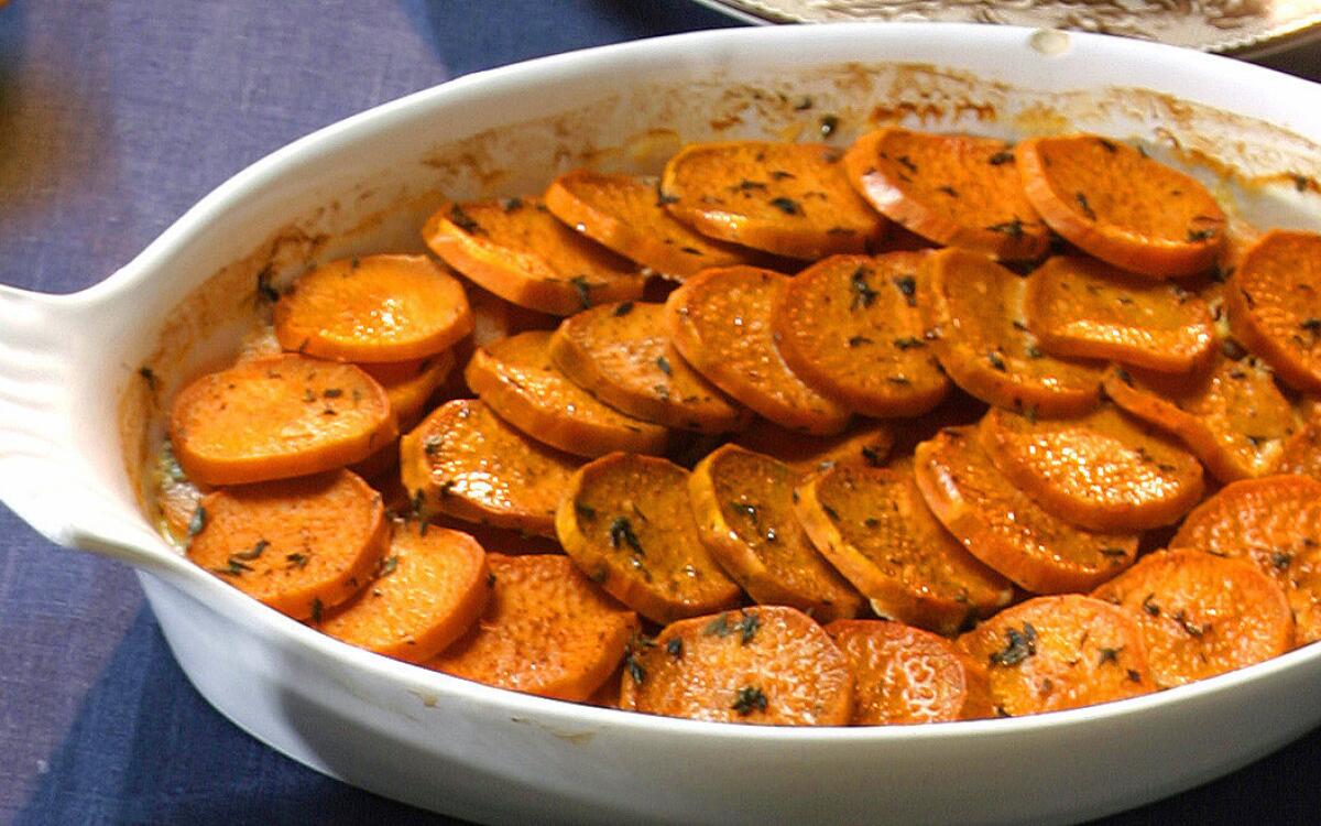 Sweet potato gratin