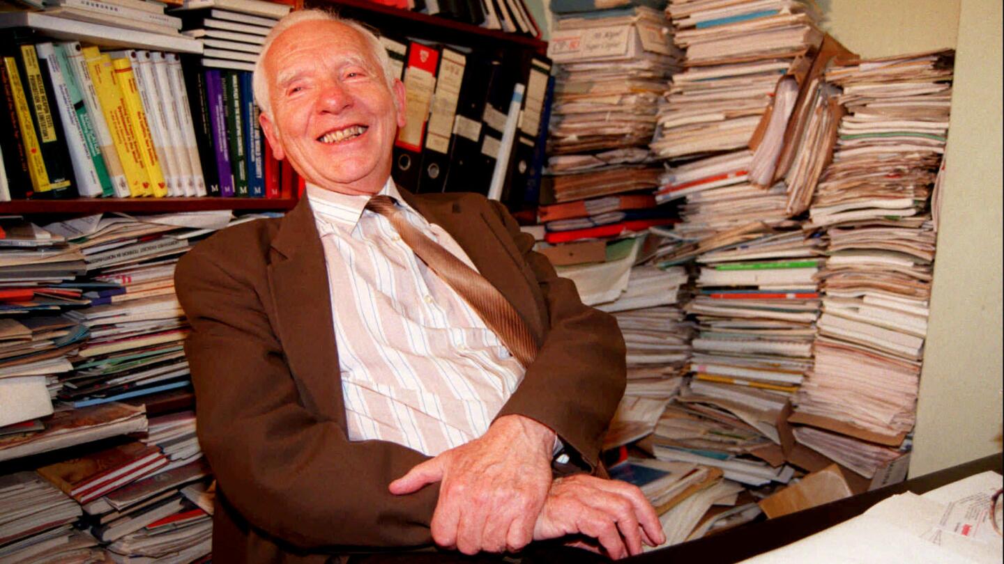 Anti-nuclear physicist Joseph Rotblat, and the Pugwash Conferences on Science and World Affairs, which he founded, shared the prize in 1995 for their efforts to diminish the part played by nuclear arms in international politics and, in the longer run, to eliminate such arms.