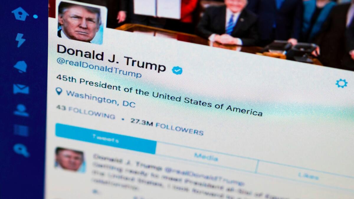 Some Twitter users say Trump is violating the 1st Amendment by blocking people from his feed after they posted scornful comments.
