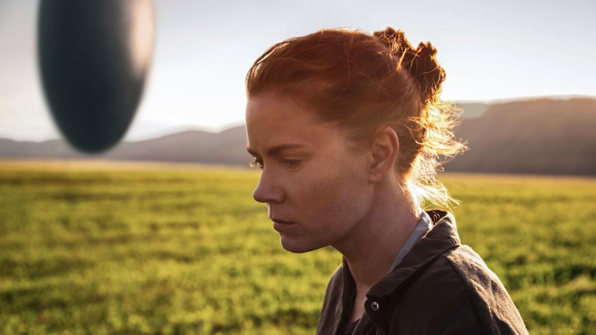 Amy Adams in a scene from "Arrival." (Jan Thijs / Paramount Pictures)