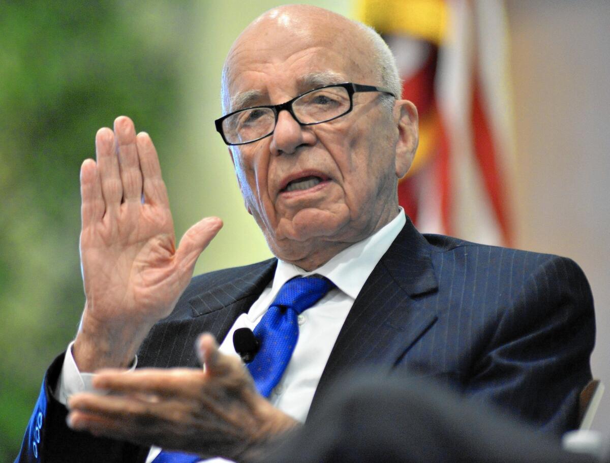 Rupert Murdoch, shown in 2012, plans to retain his position as executive chairman of 21st Century Fox as his sons take on greater roles.
