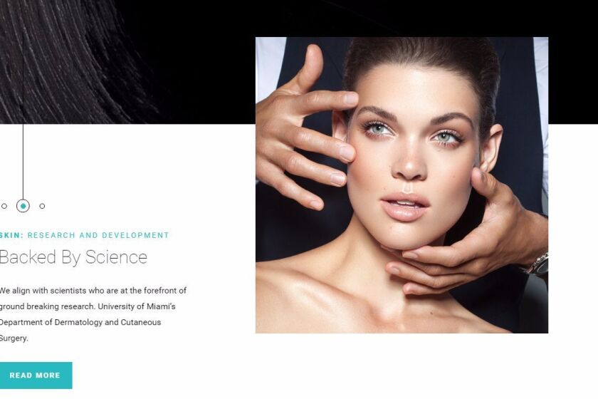 A look at Dr. Brandt Skincare's new website.