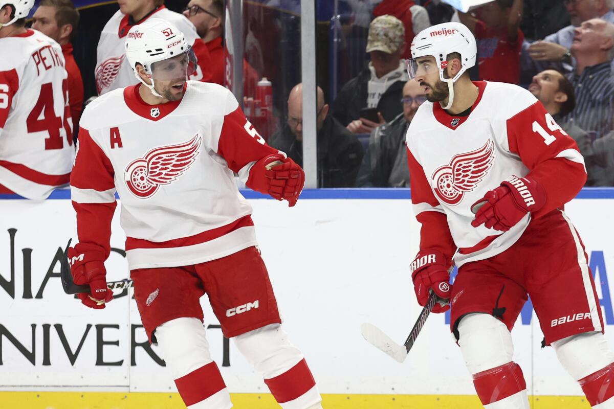 Red Wings forward David Perron suspended 6 games for cross-check