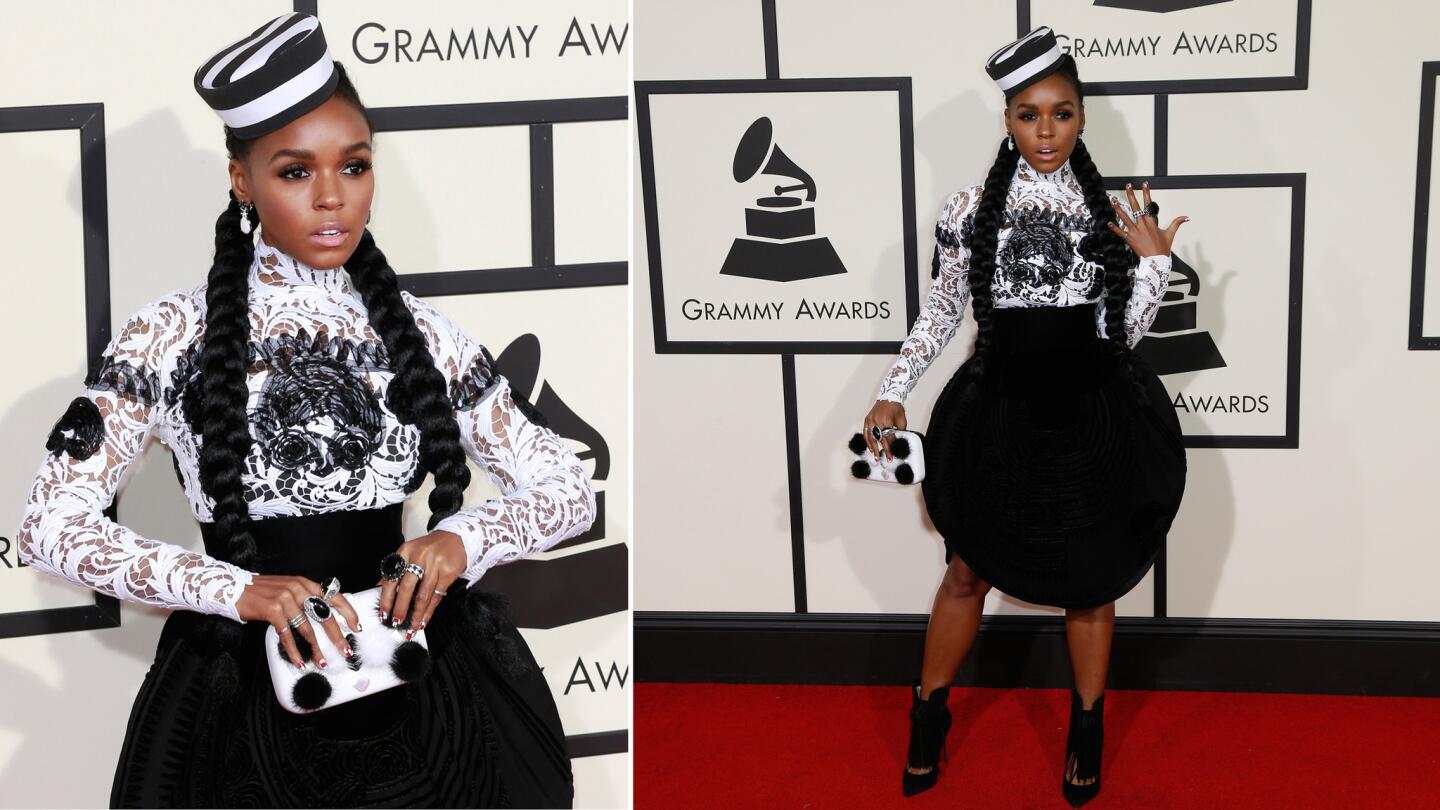 Janelle Monáe on the red carpet