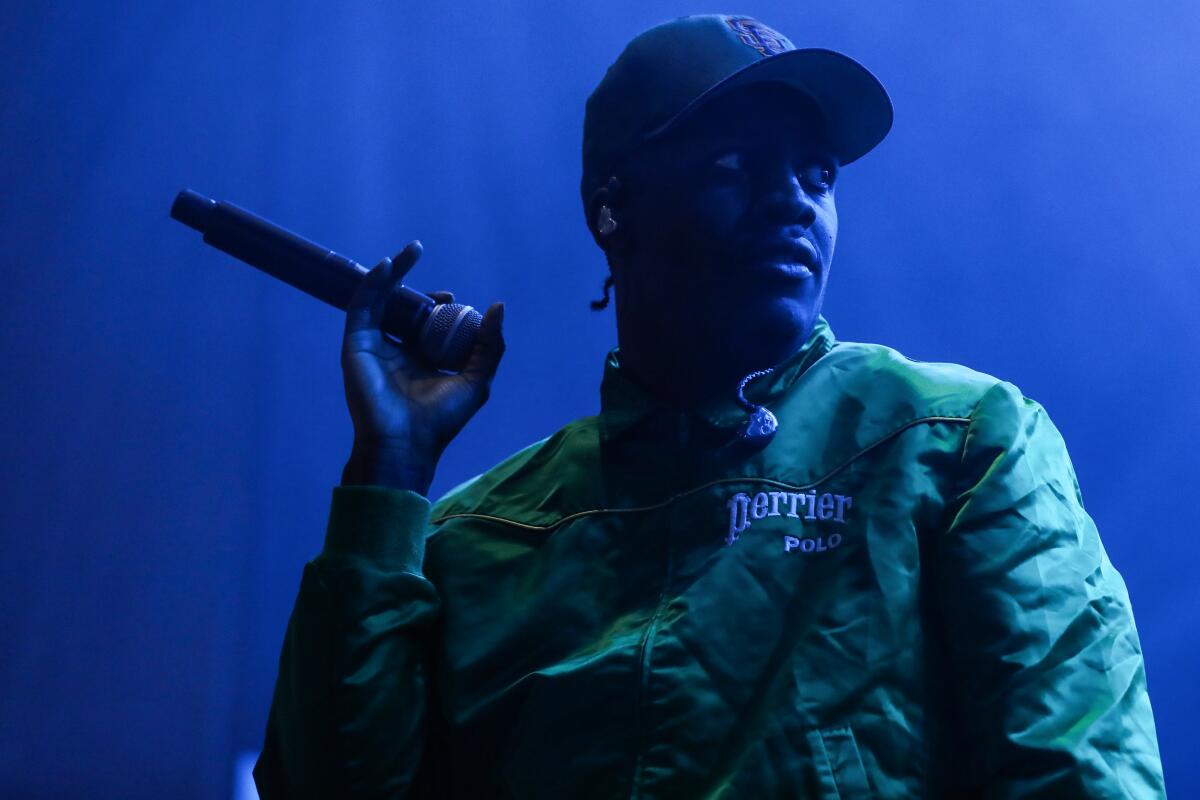 Lil Yachty performing at Camp Flog Gnaw.