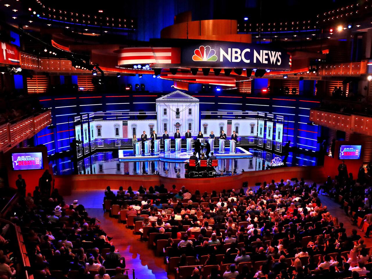 10 more candidates for the Democratic presidential nomination gathered at Miami's Adrienne Arsht Center for the Performing Arts for Thurday's debate.