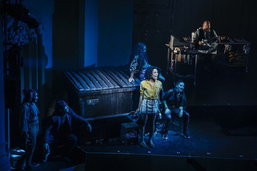 Pasadena Playhouse has revived the Howard Ashman-Alan Menken musical "Little Shop of Horrors" in a way that dials back some of the kitsch and focuses more on the human emotions at the core of the story.