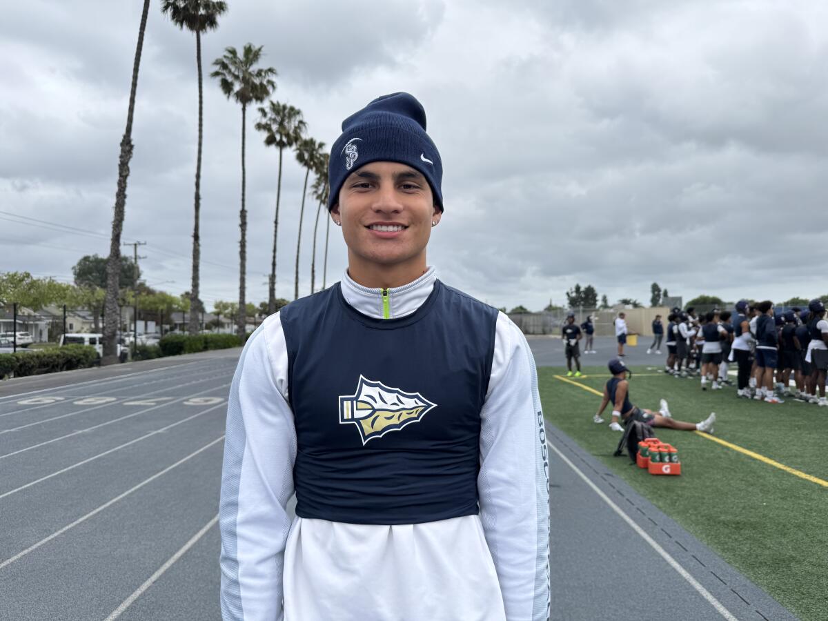 Sophomore quarterback Koa Malau'ulu of St. John Bosco High.