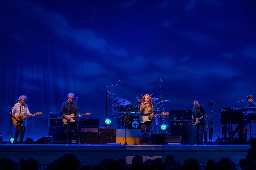 Bonnie Raitt and her band at The Rady Shell at Jacobs Park.