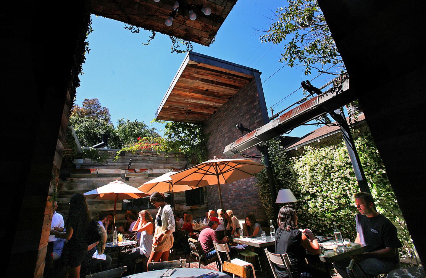 If you're in need of a restorative lunch, try to get a table on the garden patio at Gjelina.